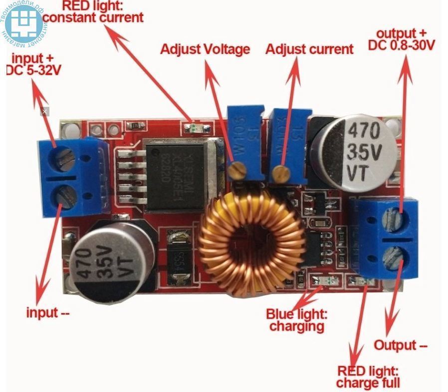 Понижающий преобразователь с алиэкспресс схема
