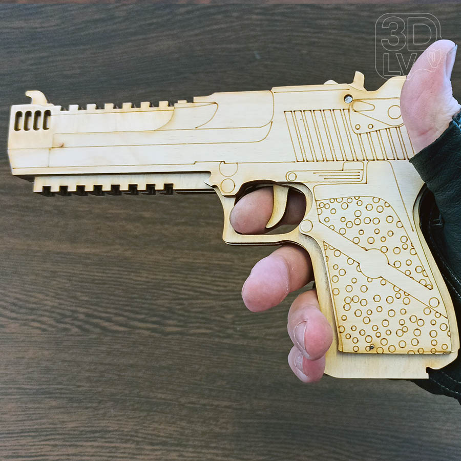 Деревянный макет пистолета Desert Eagle (Пустынный Орел)