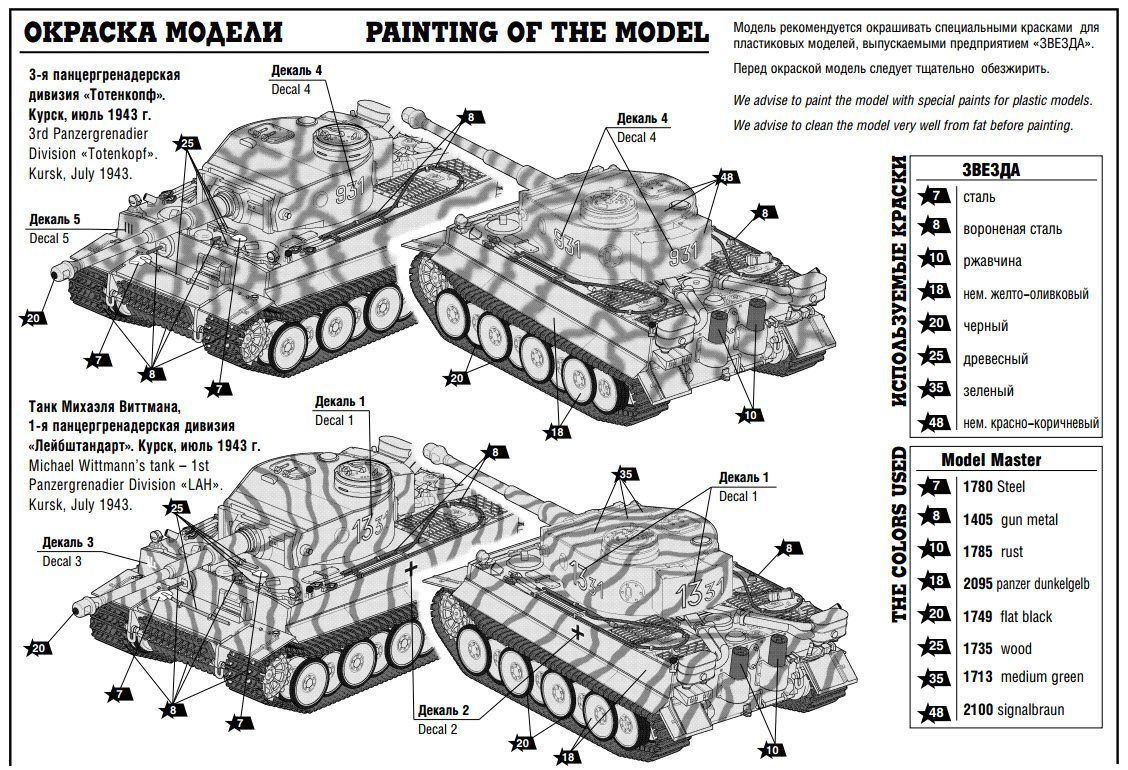 Пантера танк звезда 1 35 инструкция