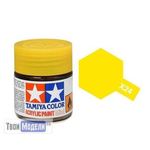 Необходимое для моделей Tamiya 81524 X-24 Желтая прозрачная (Clear Yellow) #Краска-acrylic tm00456 купить в твоимодели.рф
