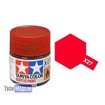Необходимое для моделей Tamiya 81527 X-27 Красная прозрачная (Clear Red) #Краска-acrylic tm00462 купить в твоимодели.рф