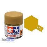 Необходимое для моделей Tamiya 81512 X-12 Золото (Gold Leaf ) #Краска-acrylic tm00410 купить в твоимодели.рф