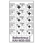 Необходимое для моделей KAV M35 005 Трафарет 1/35 "Балочный крест" (Balkenkreuz) тип 1 tm06500 купить в твоимодели.рф