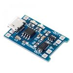 Arduino Kit TP4056+USB ЗУ для Li-ion, Li-po, 18650 1A до 4.2V (Micro USB) tm07580 купить в твоимодели.рф