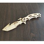Изделия из дерева (фанеры) Тактический нож karambit №2 копия из фанеры 1:1 (3DLV-10149) tm10149 купить в твоимодели.рф