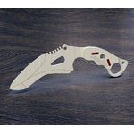 Изделия из дерева (фанеры) Нож Tactical knife №6 из  дерева 1:1 Набор для сборки (3DLV-10185) tm10185 купить в твоимодели.рф