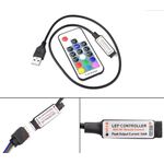 Бытовая электроника Контроллер USB + 433Hz Пульт 17K для SMD цветных светодиодных лент  RGB LED tm10200 купить в твоимодели.рф