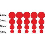 Необходимое для моделей Окантовки кругов Япония пленка самоклейка Декаль 4 размера 20 шт tm-19-8657 купить в твоимодели.рф