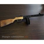 Изделия из дерева (фанеры) Пистолет-пулемёт Шпагина ППШ из  дерева (собранный и окрашенный) tm10187-SK купить в твоимодели.рф
