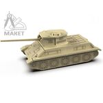 Изделия из дерева (фанеры) Танк Т-34 СССР конструктор для сборки макет для лазерной резки (3 мм, 3,6мм, 4мм) tm-19-8873 купить в твоимодели.рф