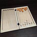 Изделия из дерева (фанеры) Игра настольная Набор Нарды, шашки деревянные (березовая фанера) 2 в 1 размер 700х190х12 расписные tm-2022-02-17 купить в твоимодели.рф