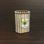 Изделия из дерева (фанеры) Подарочная карандашница с логотипом и символикой Министерство юстиции Российской Федерации (бюджетный групповой подарок) tm-080322-2-1-1 купить в твоимодели.рф