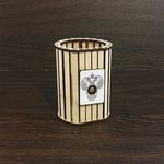 Изделия из дерева (фанеры) Подарочная карандашница с логотипом и символикой Российского агентства по боеприпасам (бюджетный групповой подарок) tm-080322-2-1-4 купить в твоимодели.рф