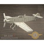 Изделия из дерева (фанеры) Messerschmitt Bf.109 E самолет из дерева серия МПС "Мой первый самолет" tm-19-8646 купить в твоимодели.рф