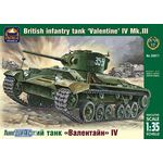 Склеиваемые модели  ARKModels 35017 Валентайн IV Английский танк tm03422 купить в твоимодели.рф