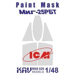 Необходимое для моделей KAV M48 020 Окр. маска на остекление МиГ-25РБТ (ICM) 1/48 tm08198 купить в твоимодели.рф