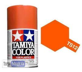 Необходимое для моделей Tamiya 85012 TS-12 Оранжевая аэрозоль - краска спрей в баллончиках 100 мл. tm00688 купить в твоимодели.рф