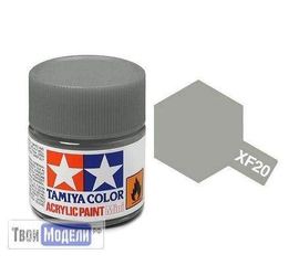 Необходимое для моделей Tamiya 81720 XF-20 Средне-Серый (Medium Grey) #Краска-acrylic tm00425 купить в твоимодели.рф