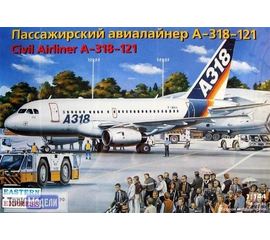 Склеиваемые модели  ЕЕ14441 А-318 121 Авиалайнер  1:144 tm00386 купить в твоимодели.рф
