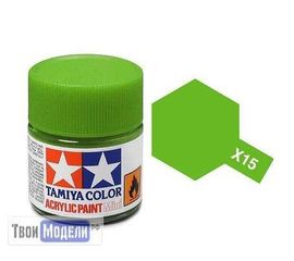 Необходимое для моделей Tamiya 81515 X-15 Светло-зеленая (Light Green) #Краска-acrylic tm00440 купить в твоимодели.рф