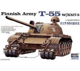 Склеиваемые модели  Trumpeter 00341 T-55 танк СССР с КМТ-5 (1/35) tm06554 купить в твоимодели.рф