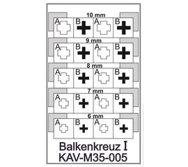 Необходимое для моделей KAV M35 005 Трафарет 1/35 "Балочный крест" (Balkenkreuz) тип 1 tm06500 купить в твоимодели.рф