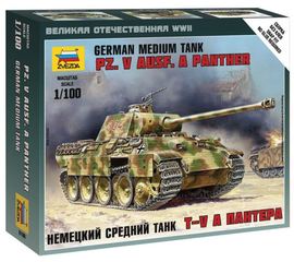 Склеиваемые модели  zvezda 6196 Звезда PzKpfw V "Panther" танк германии 1/100 tm07162 купить в твоимодели.рф