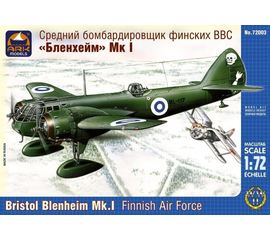 Склеиваемые модели  ARKModels 72003 Bristol Blenheim Финских BBC бомбардировщик  Мк.I 1:72 tm07814 купить в твоимодели.рф