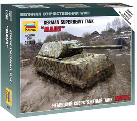 Склеиваемые модели  zvezda 6213 Звезда Маус Немецкий тяжелый танк 1/100 tm08389 купить в твоимодели.рф
