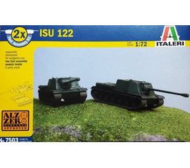 Склеиваемые модели  Italeri 7503 ИСУ-122 САУ сборка без клея, 2 модели 1/72 tm08969 купить в твоимодели.рф