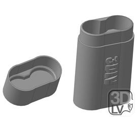 Современная 3D печать Корпус защитный для 2х аккумуляторов 18650 3,7V 3D модель tm09220 купить в твоимодели.рф