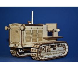 Склеиваемые модели  "С-65" Трактор Сталинец (без кабины) из фанеры Серия "Тракторы и тягачи" (ВУ) tm09045 купить в твоимодели.рф