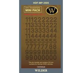 Необходимое для моделей Wilder HDF-MP-3505 Декаль Немецкие номера для наземной техники. Сет 2.2 tm09092 купить в твоимодели.рф
