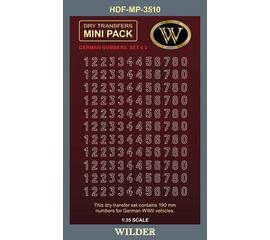 Необходимое для моделей Wilder HDF-MP-3510 Декаль Немецкие номера для наземной техники Сет 4.2 tm09122 купить в твоимодели.рф