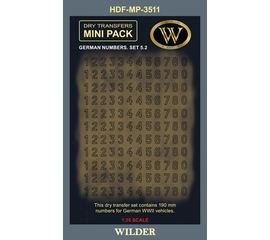 Необходимое для моделей Wilder HDF-MP-3511 Декаль Немецкие номера для наземной техники. Сет 5.2 tm09123 купить в твоимодели.рф