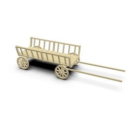 Изделия из дерева (фанеры) Телега СССР из дерева "Техника ВОВ" 3DLV-10195 Набор для сборки tm10195 купить в твоимодели.рф