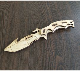 Изделия из дерева (фанеры) Тактический нож karambit №2 копия из фанеры 1:1 (3DLV-10149) tm10149 купить в твоимодели.рф
