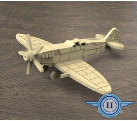 Изделия из дерева (фанеры) Spitfire F Mk.XIVe самолет из фанеры "Авиация ВОВ" 3DLV-10155 tm10155 купить в твоимодели.рф
