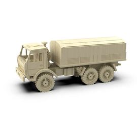 Изделия из дерева (фанеры) Камаз 4310 бортовой с тентом "Грузовики в масштабе" 3DLV-10215 Набор для сборки из  дерева tm10215 купить в твоимодели.рф