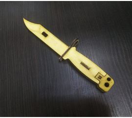 Изделия из дерева (фанеры) Штык нож СССР копия из фанеры 1:1 (3DLV-10023) tm10023 купить в твоимодели.рф