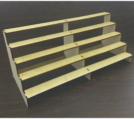 Изделия из дерева (фанеры) Универсальная витринная подставка для любых баночек до 40мм tm10283 купить в твоимодели.рф