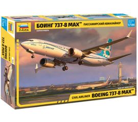 Склеиваемые модели  zvezda 7026 Звезда Боинг-737-8 МАХ Пассажирский авиалайнер 1/144 tm-19-8438 купить в твоимодели.рф