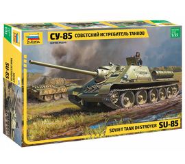Склеиваемые модели  zvezda 3690 Звезда СУ-85 Советский истребитель танков САУ 1/35 tm-19-8429 купить в твоимодели.рф