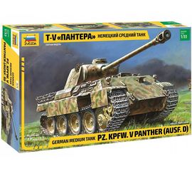 Склеиваемые модели  zvezda 3678 Звезда Танк Panher (ausf D) 1/35 tm03292 купить в твоимодели.рф