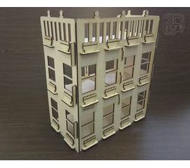 Изделия из дерева (фанеры) Кукольный домик мечты из дерева Penthouse №1 3DLV-19-8509 tm-19-8509 купить в твоимодели.рф