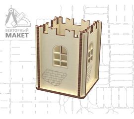 Изделия из дерева (фанеры) Подставка органайзер для канцелярии . Макет в векторе DFX, .AI, .CDR .SVG 3 и 4мм tm-19-8923 купить в твоимодели.рф