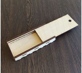 Изделия из дерева (фанеры) Счетница простая с выдвижной крышкой  3DLV-19-8841 tm-19-8841 купить в твоимодели.рф