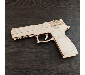 Изделия из дерева (фанеры) Резинкострел пистолет SIG Sauer P250 для любителей CS:GO из дерева 1:1 tm-19-9271 купить в твоимодели.рф
