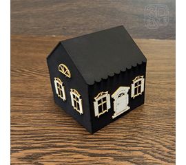 Изделия из дерева (фанеры) Домик ночник набор для творчества 9х8х8 см tm-19-9316 купить в твоимодели.рф