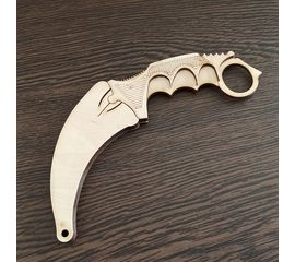 Изделия из дерева (фанеры) Нож karambit №3 в ножнах CS:GO из дерева 1:1 собранная модель tm-19-9275 купить в твоимодели.рф